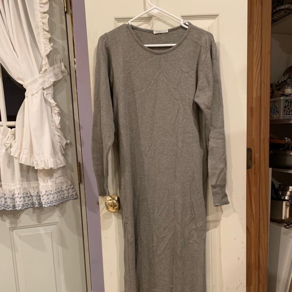 Grey jersey dress